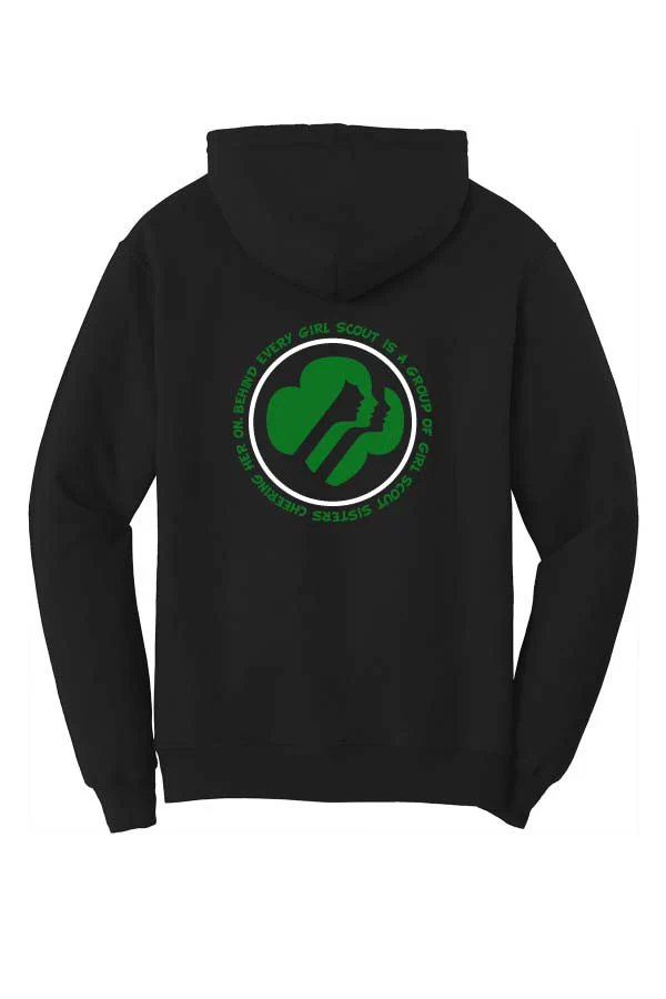 Girl Scout (Unisex) Hoodie - Black - Image 2
