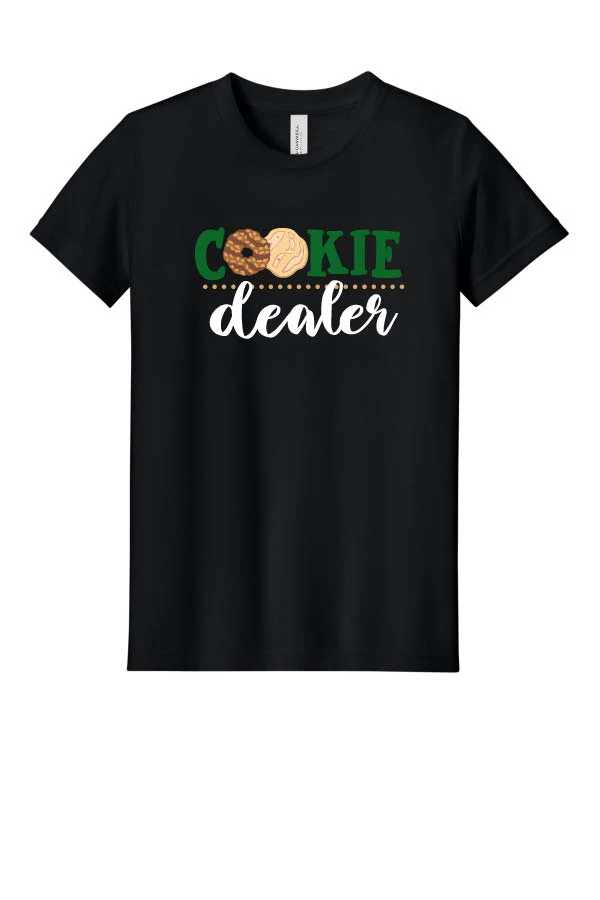 Lake Girl Scouts Cookie Dealer Short Sleeve Tri Blend Bella & Co T-Shirt - Black