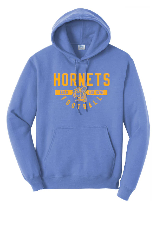 EC Hornets Football THROWBACK GAME Hoodie - Baby Blue