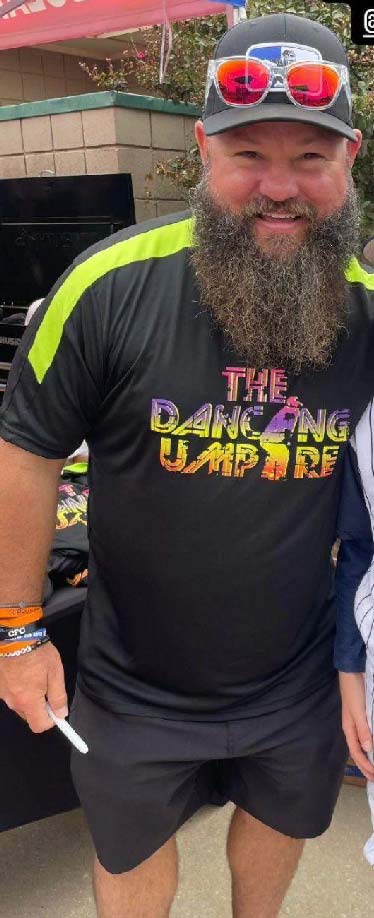 SALE - The Dancing Umpire Adult Dri Fit T-Shirt - Image 2