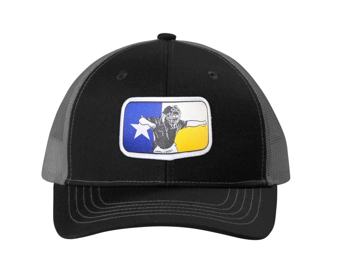 The Dancing Umpire Youth Snapback Trucker Hat - Black/Grey