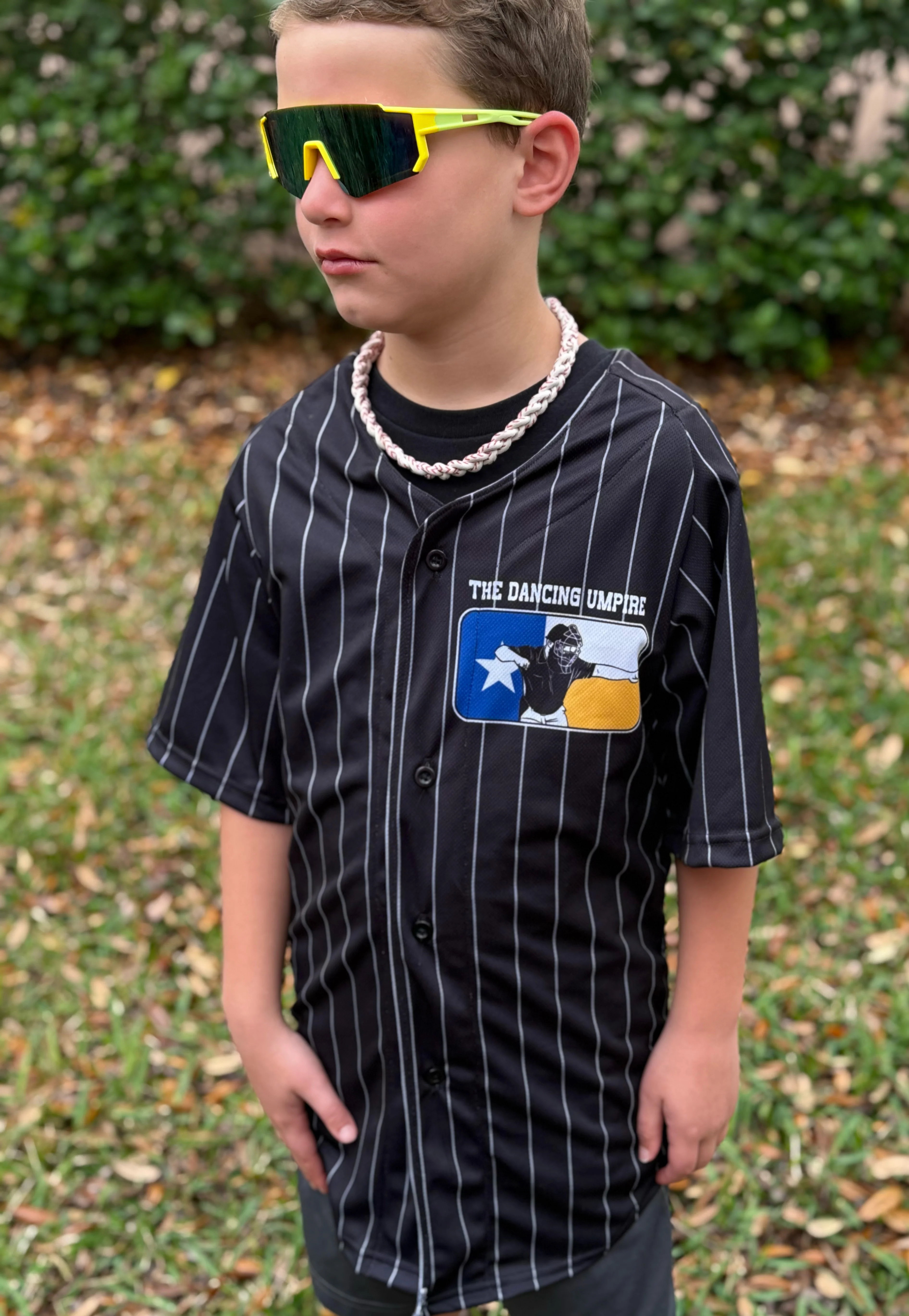 MADE IN USA - The Dancing Umpire - Dye Sublimated Full Button Baseball Jersey