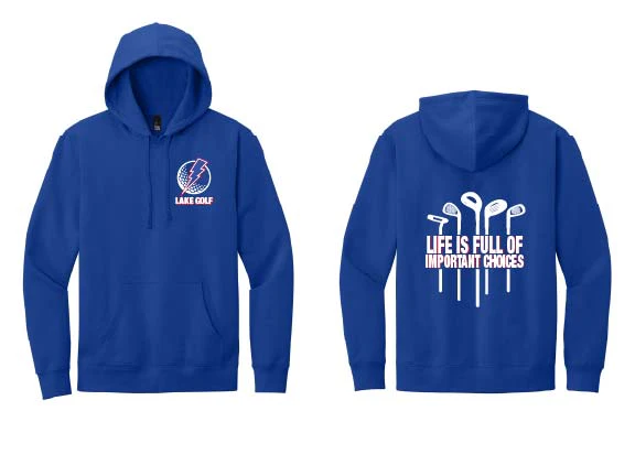 Unisex Lake Golf Hoodie - Royal Blue