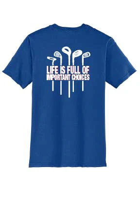 Unisex Lake Golf T-Shirt - Royal Blue - Image 3